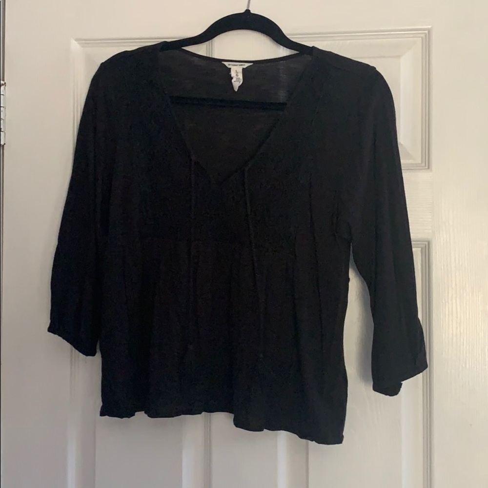Bethany Mota 3/4 sleeve Crop Top